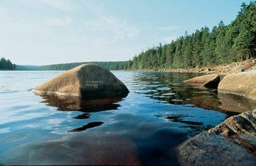 Lac artificiel dans les Harz